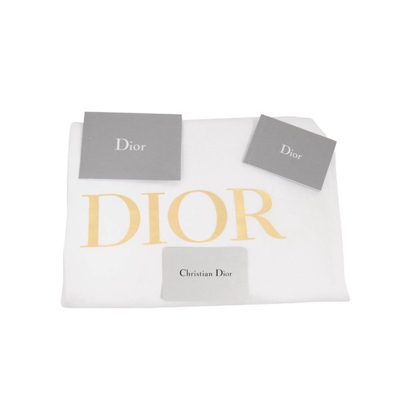 Christian Dior Womens Mens Book Tote Bag Large Black Logo Woven Mesh Canvas - Picture 11 of 12